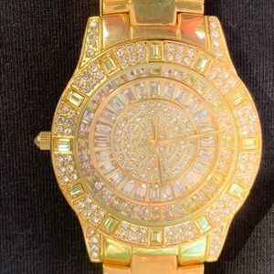 Bling Gold Watch